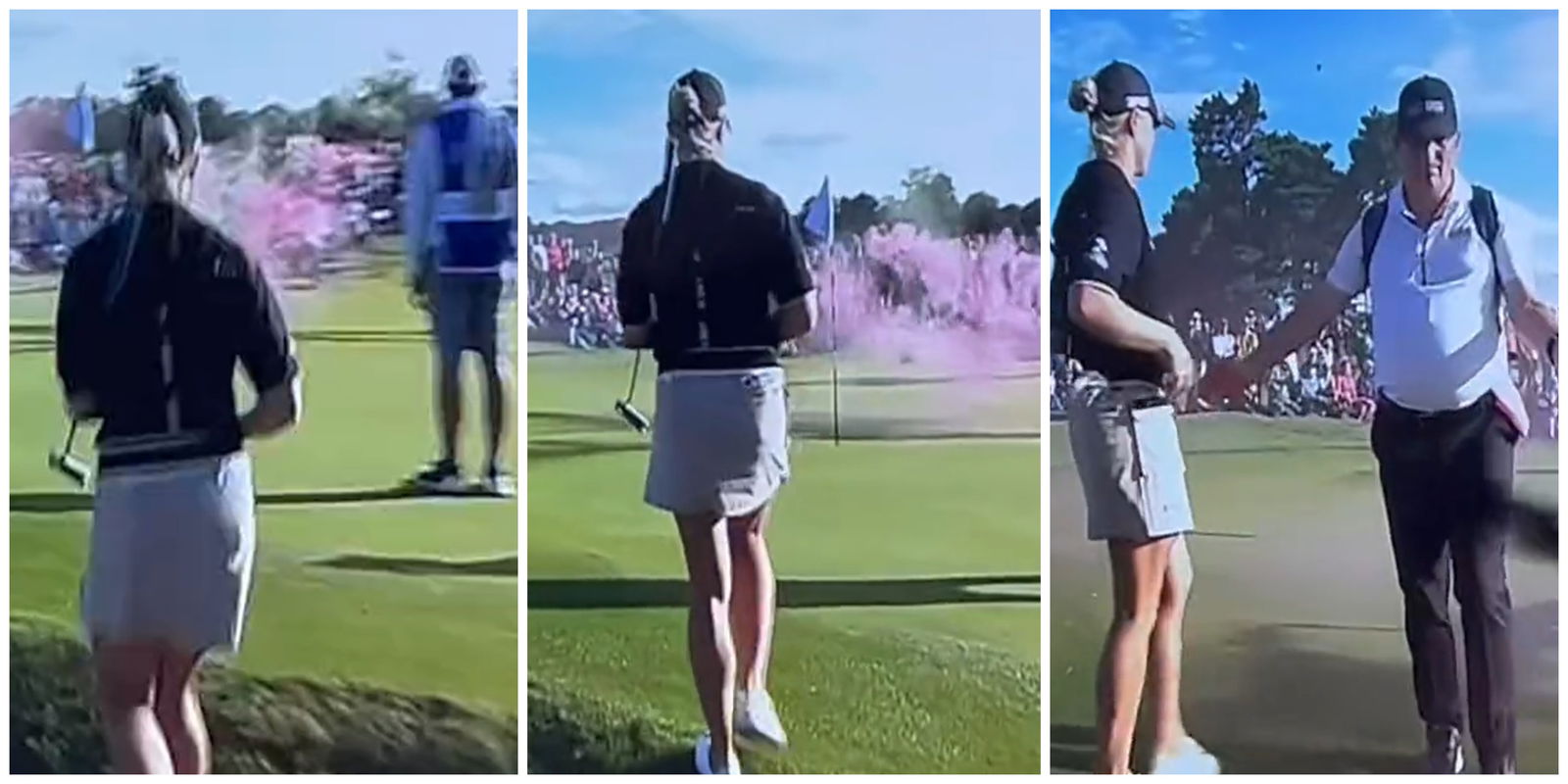 Lilia Vu wins AIG Women's Open as protester storms 17th green